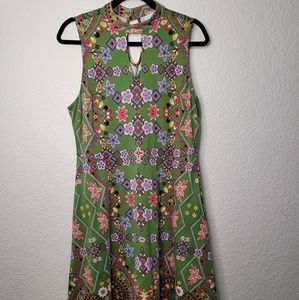 Green Colorful Dress